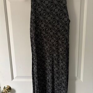 Athleta Black and Olive Santorini High Neck Dress